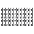 100Pc 1/4" Hole Flare Bumper Rivet Retainer Clip for Chrysler Jeep (N/A)