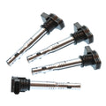 Set of 4 Ignition Coils for Audi A3 A4 A5 A6 Q3 Q5 TT, VW Eos Jetta Tiguan 2.0L L4