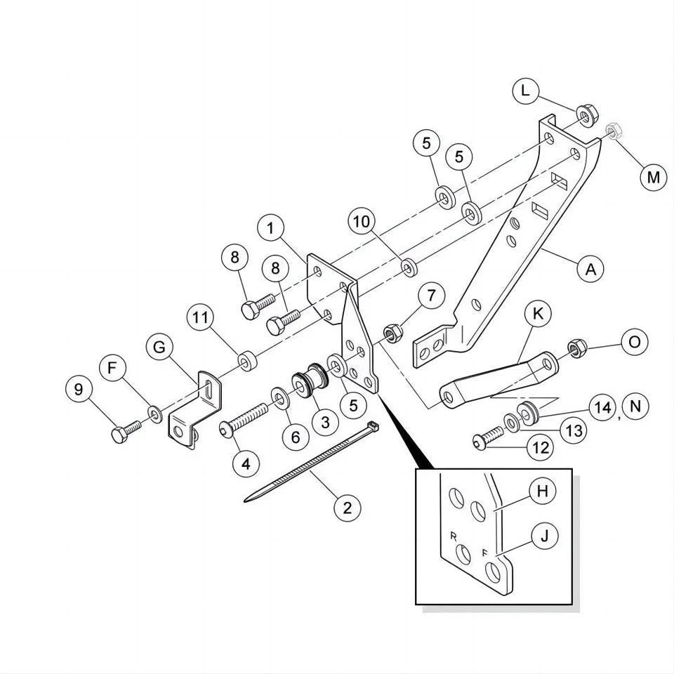 Sissy Bar Backrest Docking Hardware Kit for Harley Touring Road King (1997–2008)