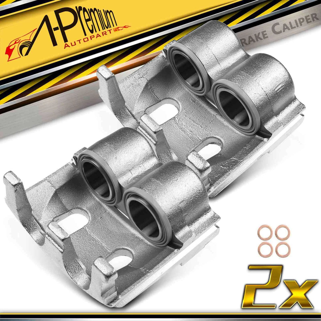 2X Front Brake Calipers with 2 Pistons for Ford F Super Duty 