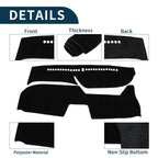 Dashboard Cover Mat for Honda FREED GB5/6/7/8 (2016-2024) Sun Protector Black