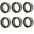 Set of 6 Air Filters for Buick, Cadillac, Chevy, GMC, Jeep, Oldsmobile, Pontiac (42088)