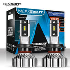 2X H7 LED Headlight Bulbs for NOVSIGHT (200% Bright, 20000LM, 6500K)
