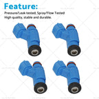 Set of 4 Fuel Injectors for Kawasaki STX 12F 15F (2003–2016) 49033-3707