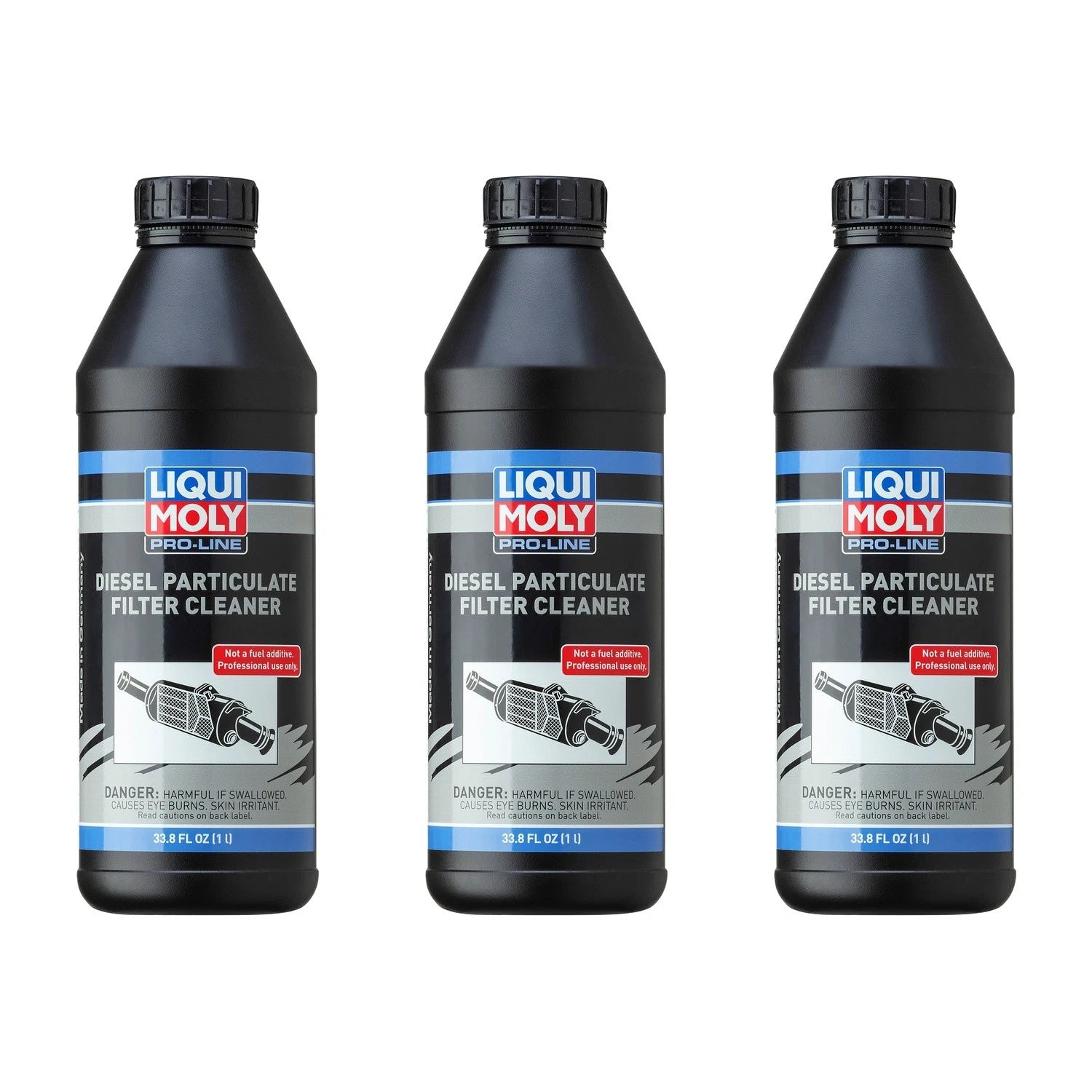 3X 1L Liqui Moly Pro-Line Diesel Particulate Filter DPF Cleaner for Diesel