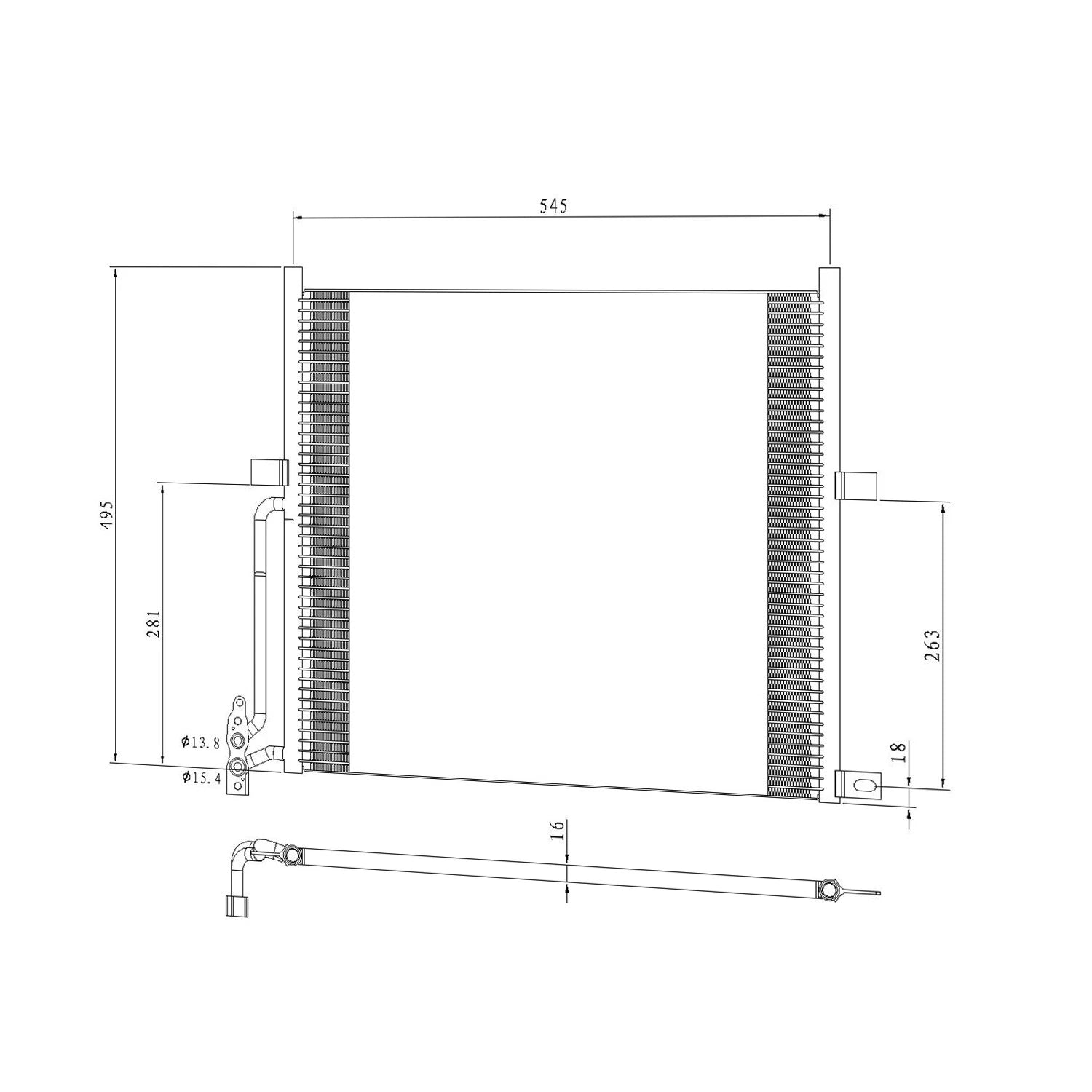 Replacement A/C Condenser for 2004–2006 BMW X3
