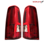 Set of 2 Red LED Tail Lights for Chevy Silverado 1500 2500 (2003–2006)