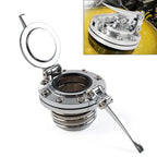 Fuel Tank Cover Gas Cap Silver for Harley Touring Sportster Dyna Softail