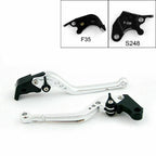 Long Brake Clutch Levers for Suzuki GSXR600 GSXR750 (2004–2005) Silver T9