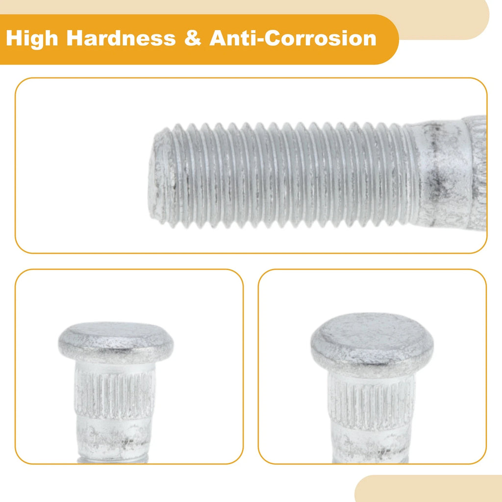 Set of 10 M12x1.5 Wheel Lug Studs for KIA K2 (2011–2017)
