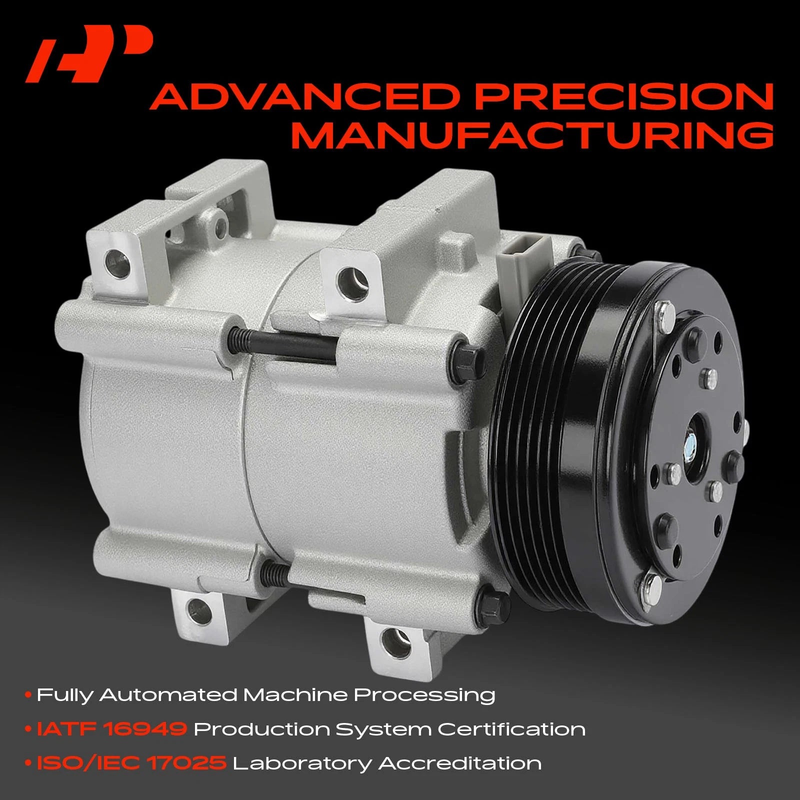 A/C Compressor with Clutch for Ford Freestar, Mercury Windstar (2004-2007)