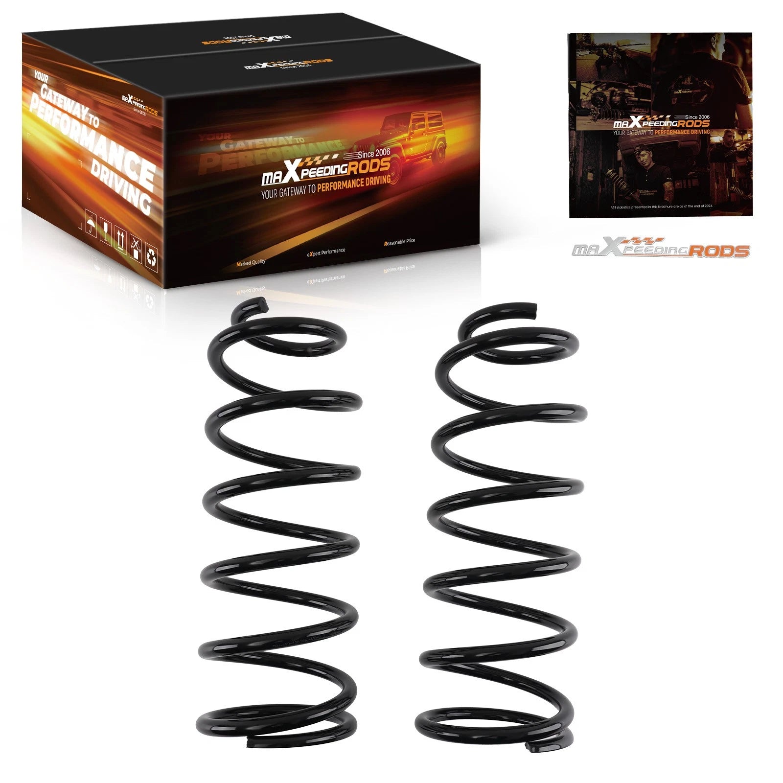 2X Rear Coil Springs for Toyota 4Runner (2003–2024) / FJ Cruiser (2007–2014) 1500-1600MPA