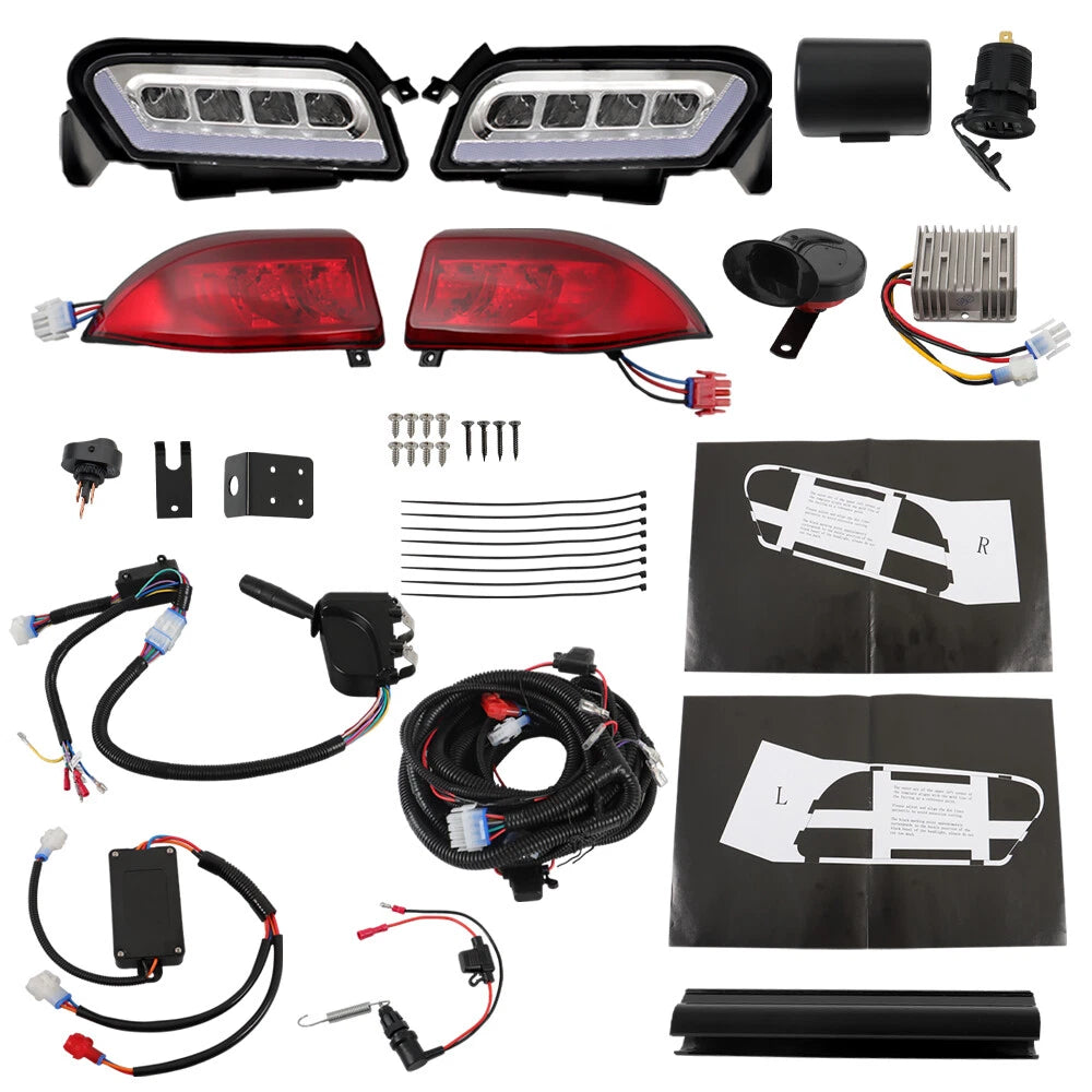 Deluxe Plus LED Light Kit & Tail Light Kit for Club Car Tempo