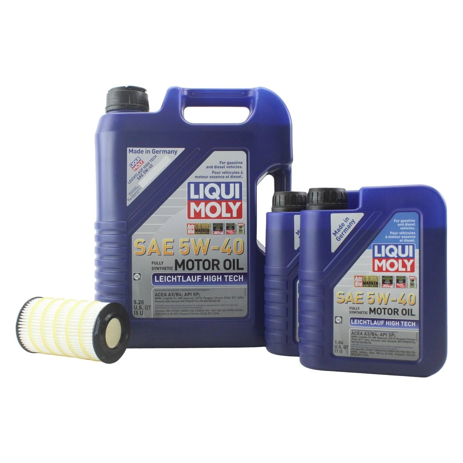Oil Change Kit 7L Liqui Moly Leichtlauf 5W-40 for Mercedes M272 (2004–2015)