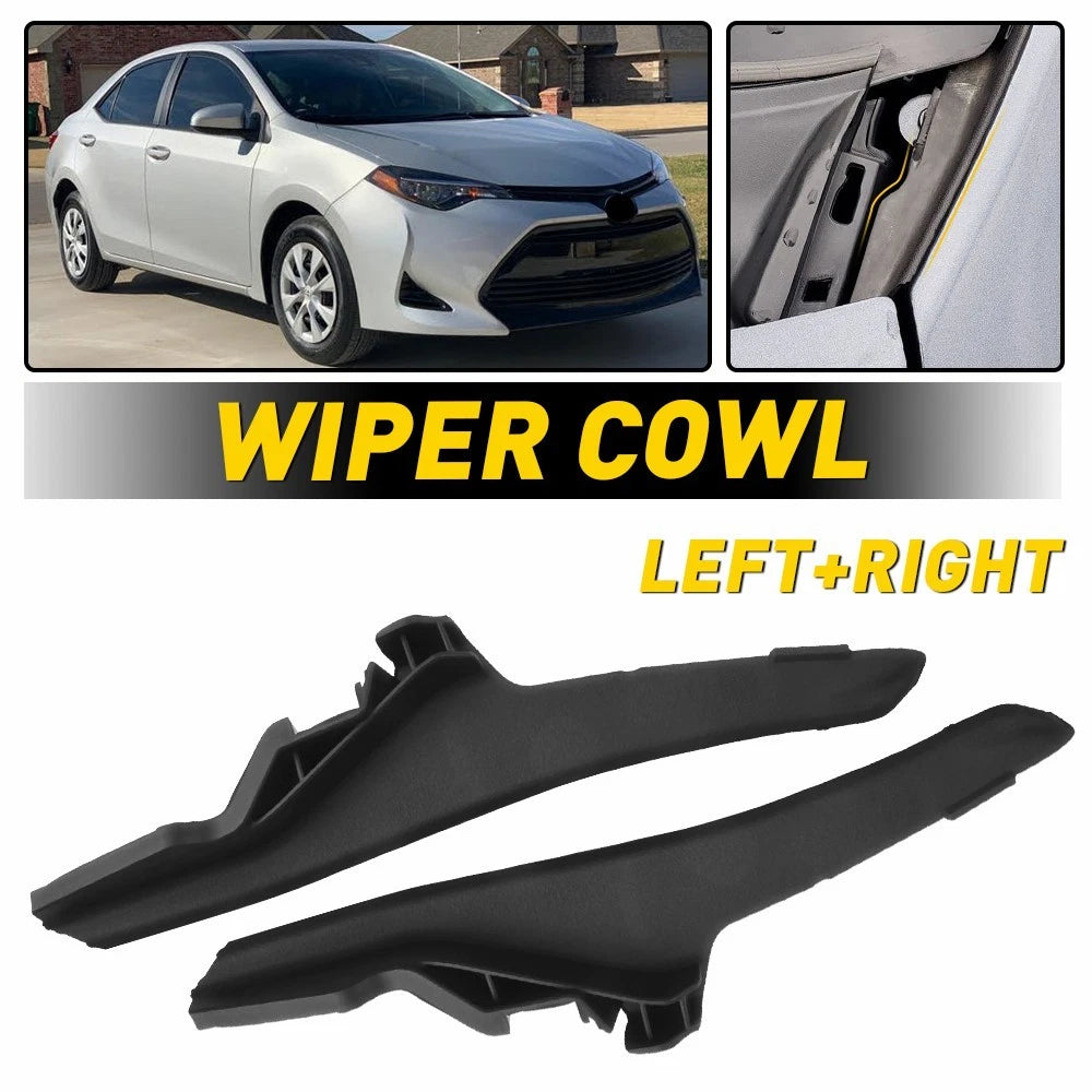 2X Windshield Wiper Cowl Cover Trim for Toyota Corolla LE (2014–2019)