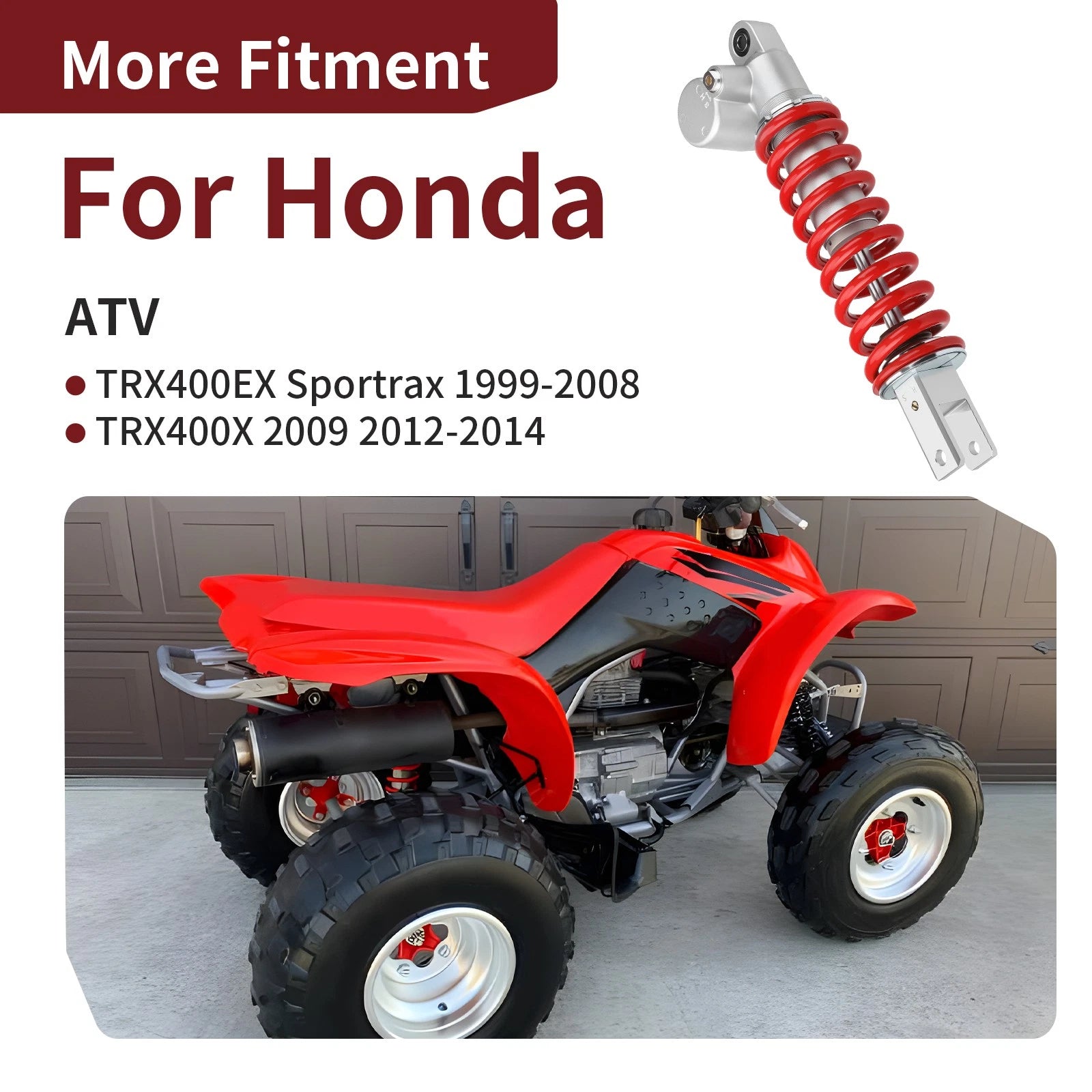 Rear Shock Absorber for Honda Sportrax 400 (1999–2014) TRX400X
