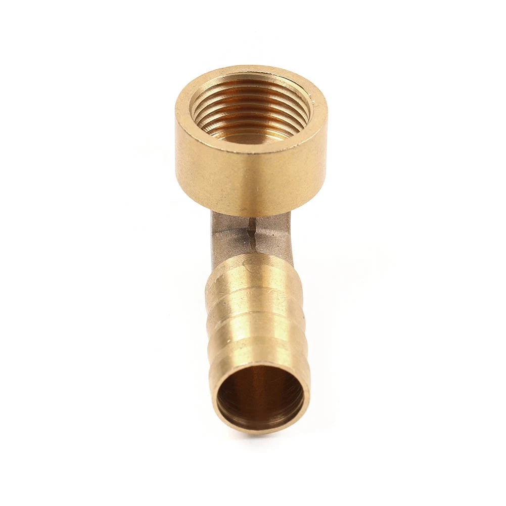 Brass Hose Barb Fitting Elbow 16mm x G1/2 for Automotive Applications