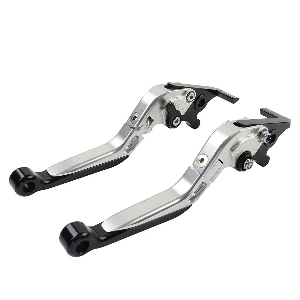 Extendable Brake Clutch Levers for BMW F650GS (2002-2007) Silver