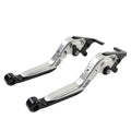 Extendable Brake Clutch Levers for BMW F650GS (2002-2007) Silver