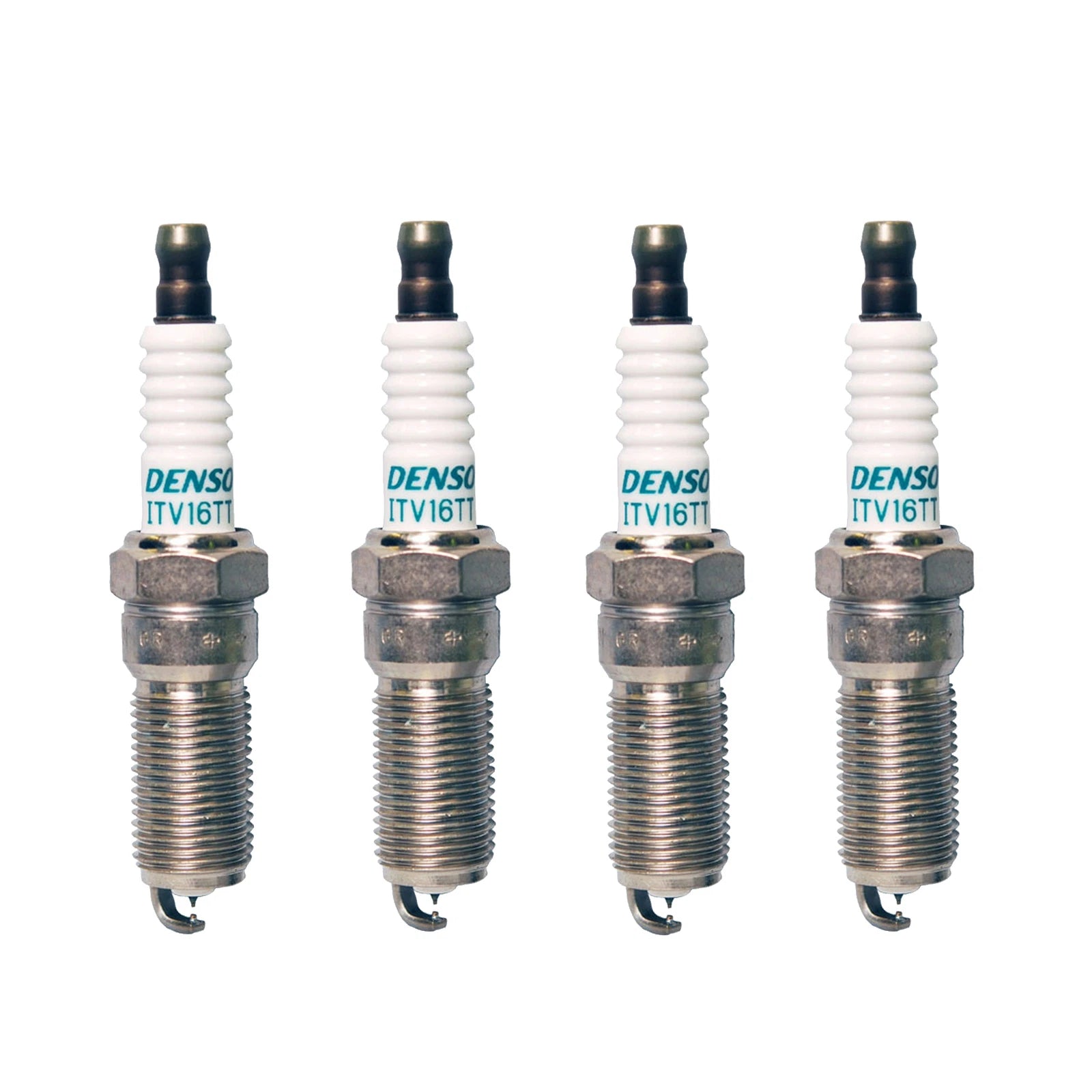 Set of 4 Denso Iridium TT Spark Plugs for GM Ford L4 (0.040 Gap)