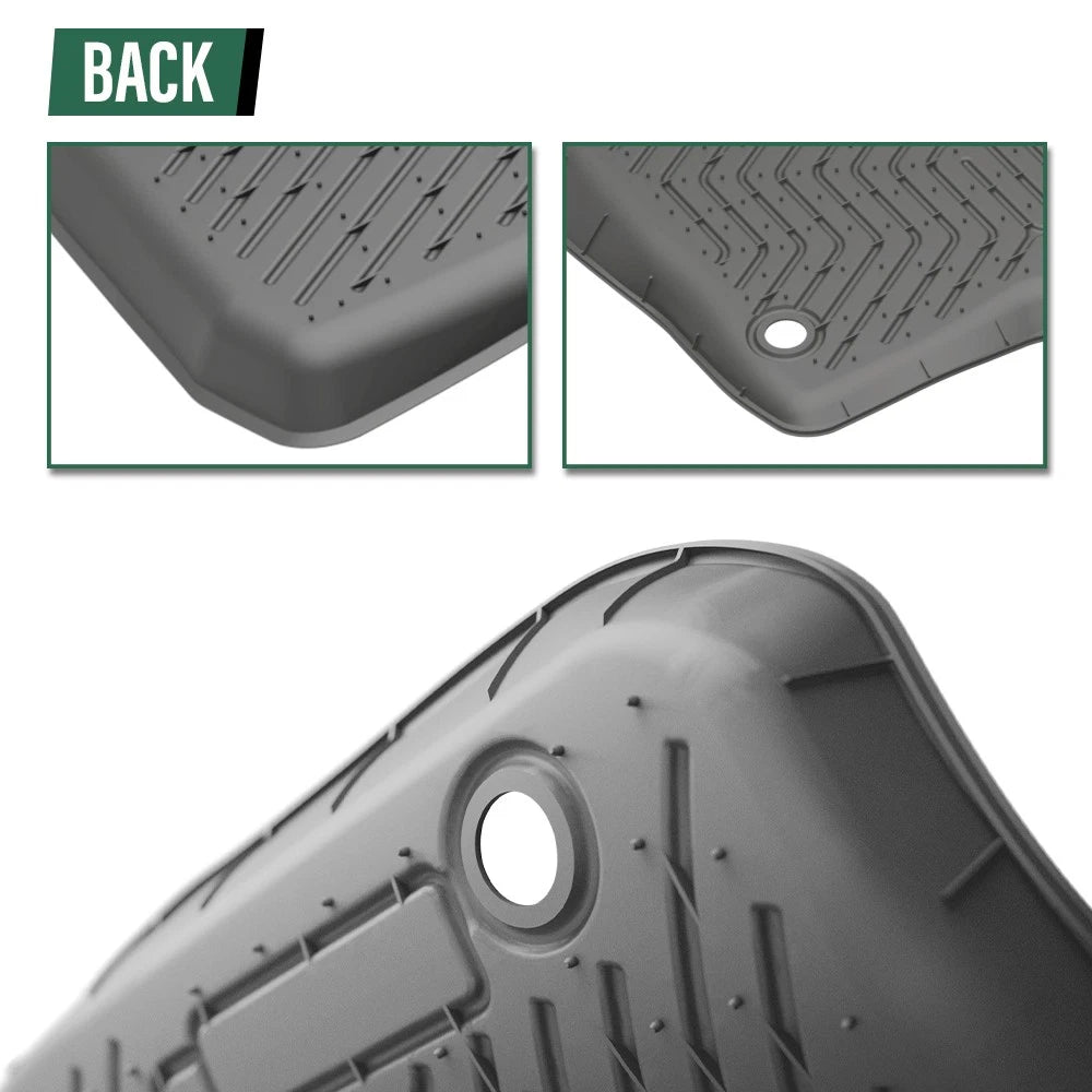 Set of 2 TPE Front Floor Mats for Ram 1500 2500 3500 (1994–2002) All Weather