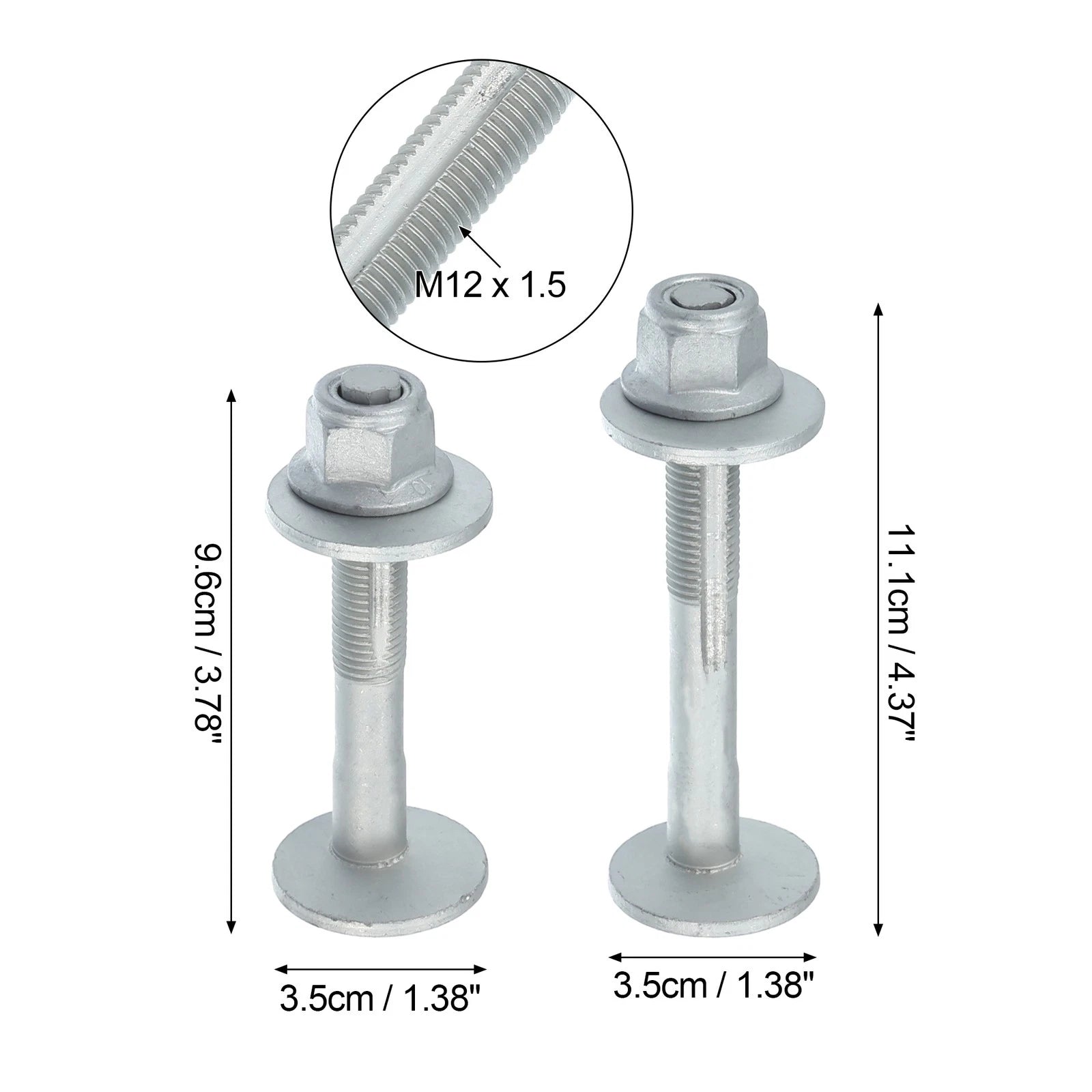 Set of 4 Camber Adjusting Eccentric Bolts for Volkswagen GTI (2006–2021)
