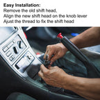 5 Speed Manual Gear Shift Knob with Dust Cover for Ford Focus 