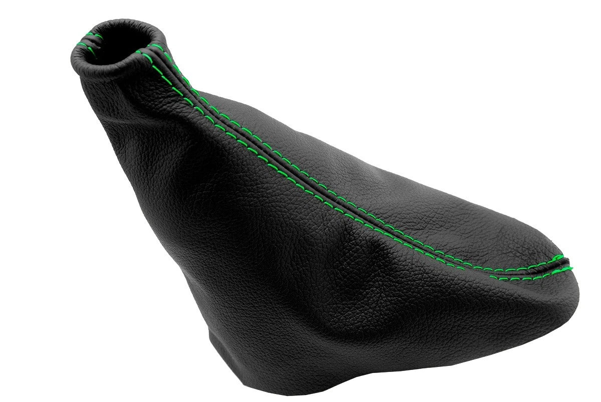 E Brake Boot Cover for Ford Mustang (2010–2014) Green Stitch