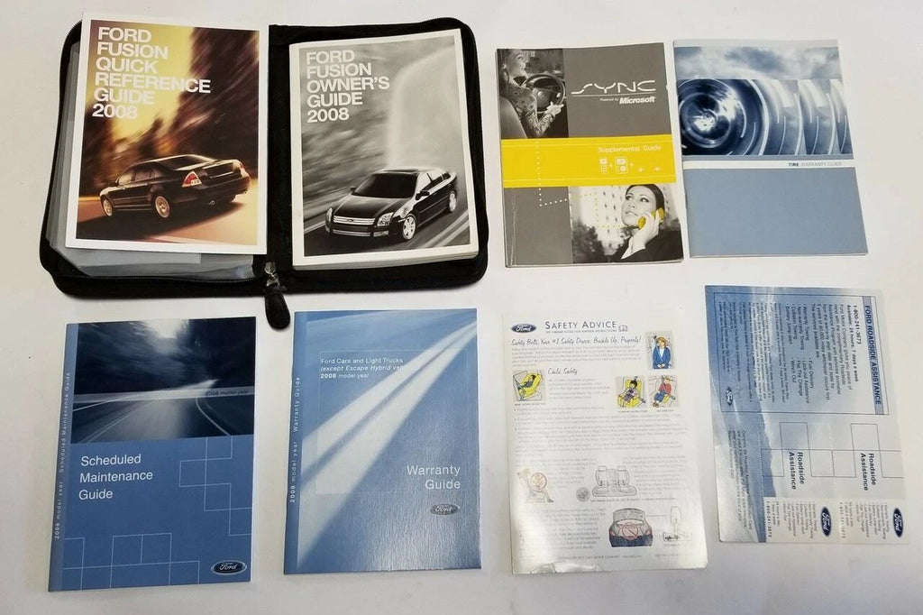 Factory Owners Manual Set for Ford Fusion (2006–2012) OEM with Case