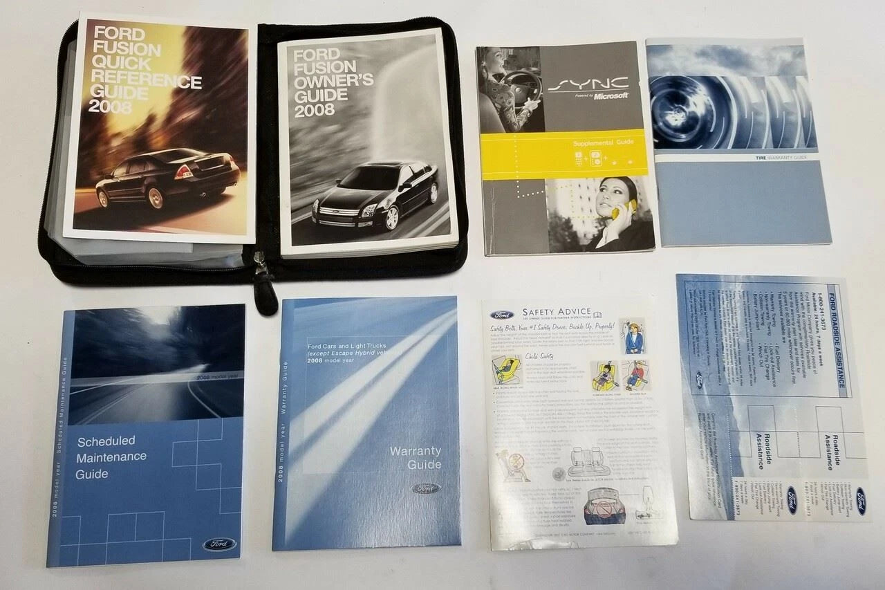 Factory Owners Manual Set for Ford Fusion (2006–2012) OEM with Case