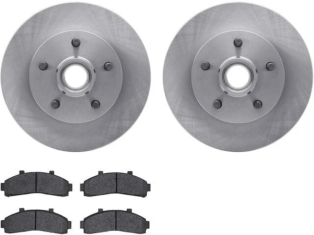 Front Brake Pad and Rotor Kit for Mazda B2300 RWD (1995–1997) HW527JZ