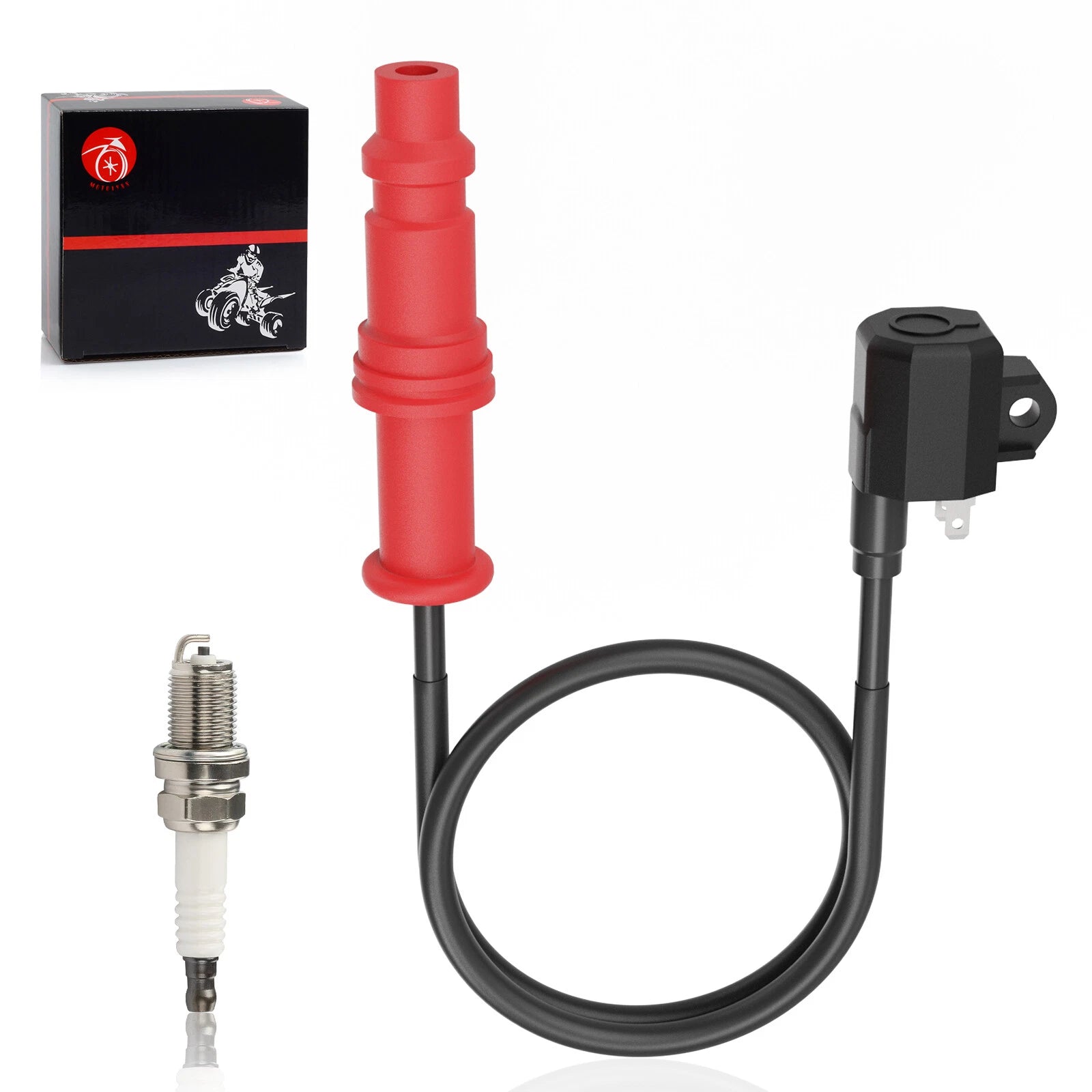 Ignition Coil Spark Plug for Polaris Sportsman 500 (2004–2013), Ranger 400 500 HO