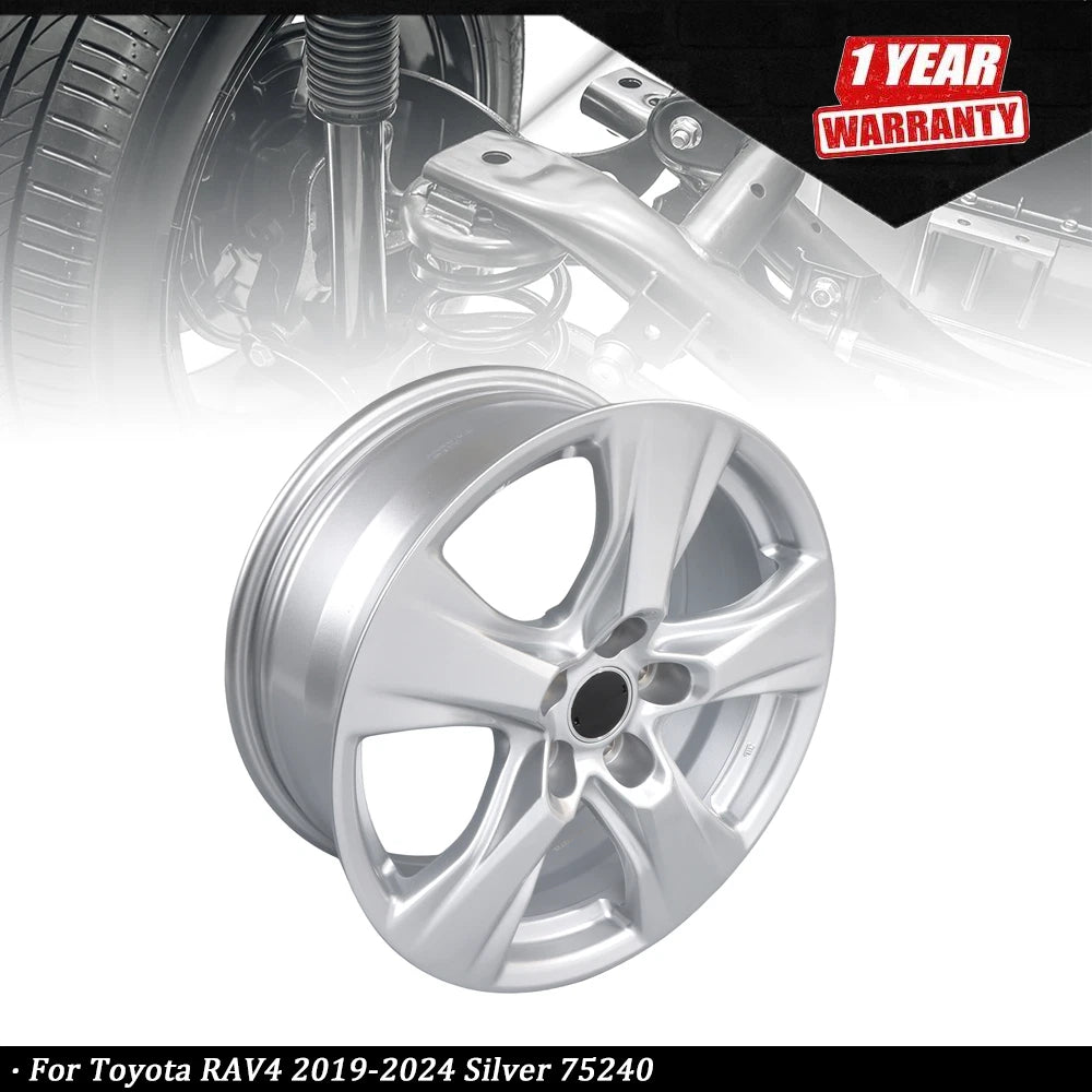 17" Alloy Wheel Rim for Toyota RAV4 (2019–2024) Silver Replacement