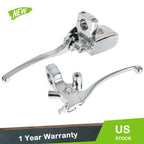 1" Handlebar Hydraulic Brake Master Cylinder & Clutch Lever for Universal Motorcycle