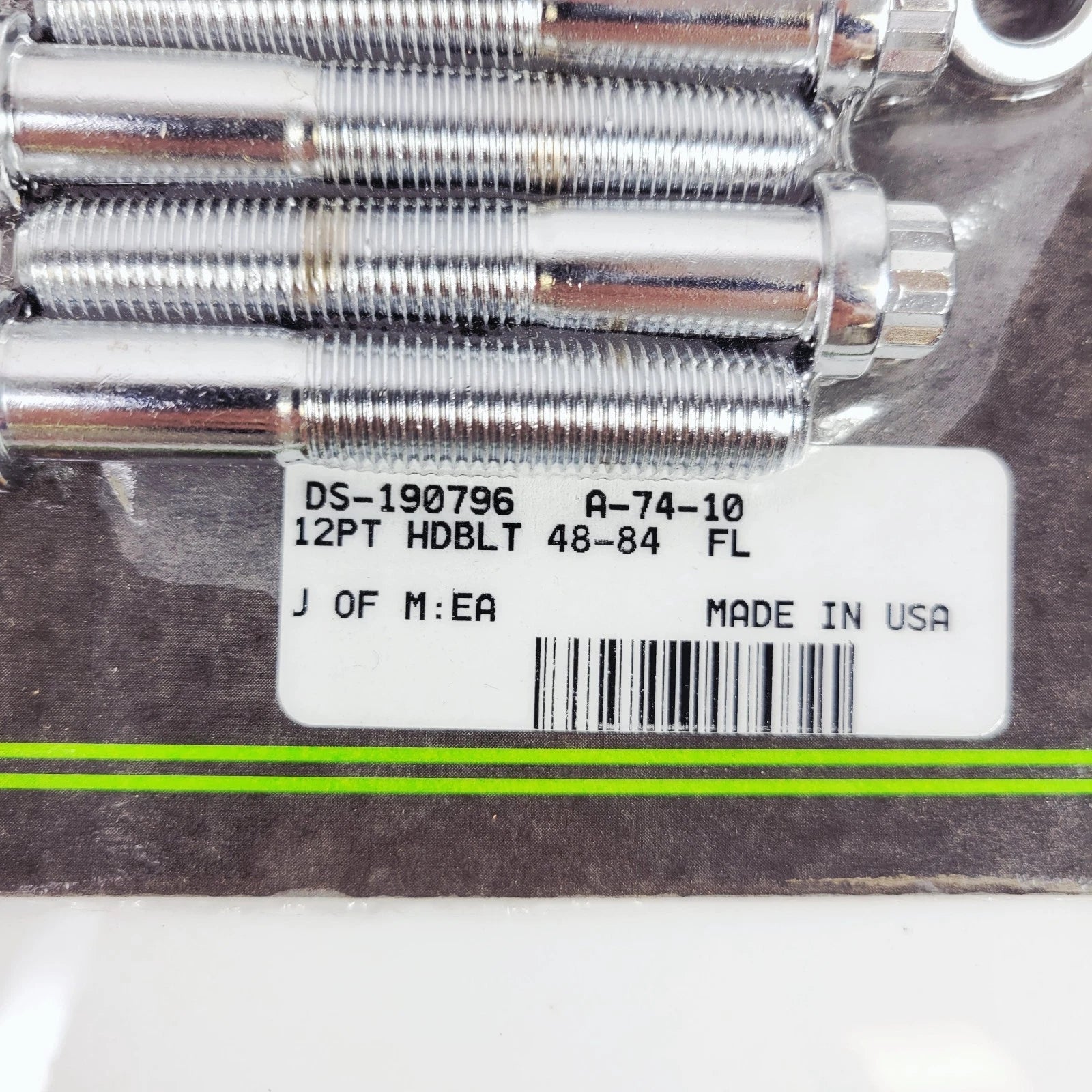 12-Point Chrome Head Bolt Kit for Harley-Davidson Big Twin (1948–1984)