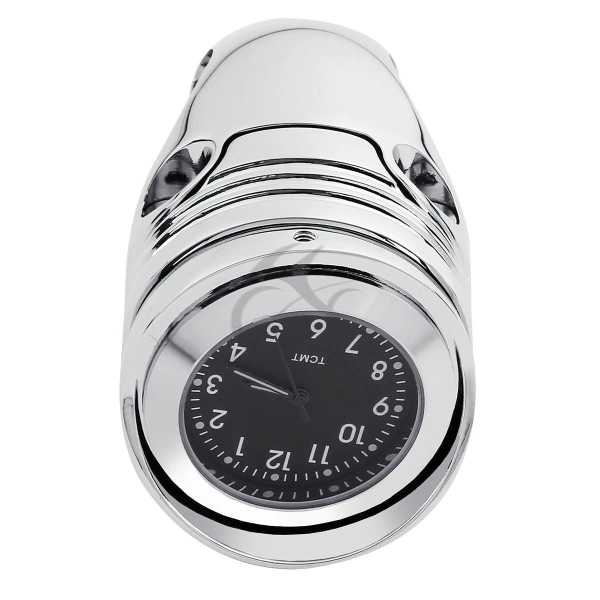 Chrome Handlebar Clock Mount for Harley Davidson Cruiser (1.25")