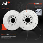 Rear Drilled Brake Rotors & Ceramic Pads for Jeep Renegade (2015–2022)