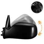 Set of 2 Textured Convex ATV Handlebar Mount Side View Mirrors