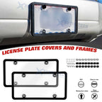 Car Clear License Plate Covers for Standard US Plates Fits 2011-2024