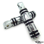 Chrome Edge Cut Footpegs for Suzuki Intruder 1500 LC (1998–2009)