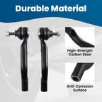 2X Front Outer Tie Rod End Links for Nissan Rogue (2008-2013)