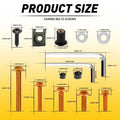177Pcs Fairing Bolt Screws Kit for Kawasaki Ninja ZX6R ZX7R ZX9R ZX12R ZX14