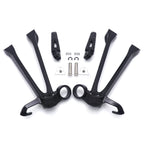Black Rear Passenger Foot Pegs Footrest Bracket for Suzuki GSXR GSX-R1000 (2009–2016)
