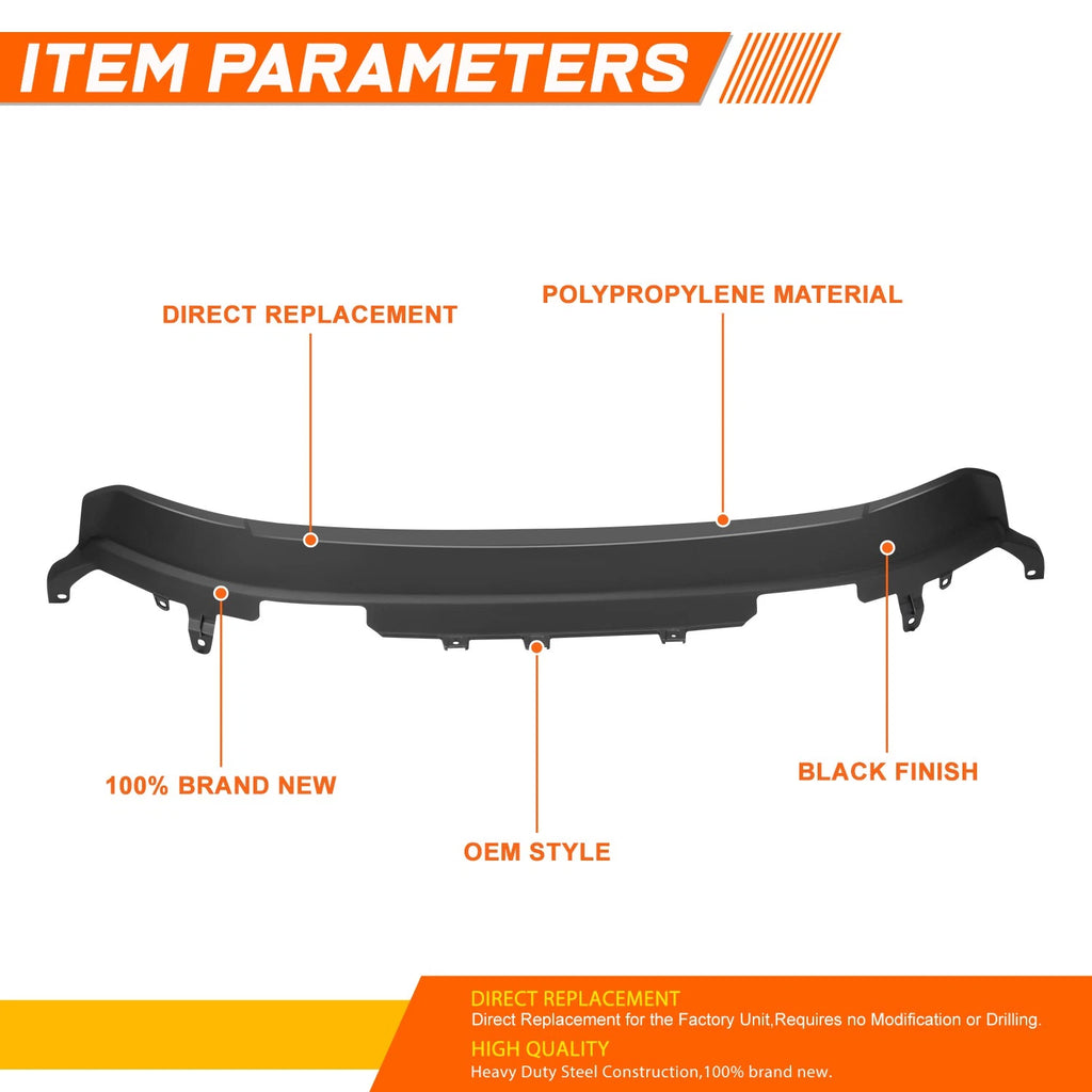 Front Bumper Valance for Ford Ranger (2019–2023) - Black Trim Cover