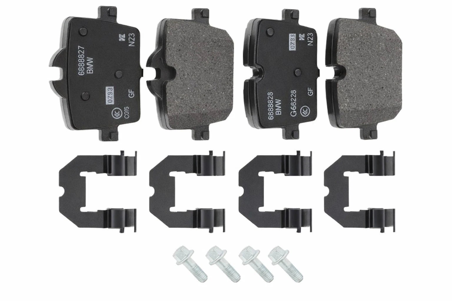 Set of 4 Rear Disc Brake Pads for BMW Z4, 330i, 330i xDrive (2003–2008) 34206888831