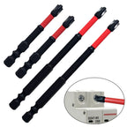 Set of 4 Screwdriver Bits 65mm-110mm for Workshop Equipment