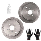 Set of 2 Rear Brake Rotors for Subaru WRX (2012–2014) Impreza (2008–2014)