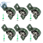 Set of 6 UCP208-24 Pillow Block Mounted Ball Bearings for