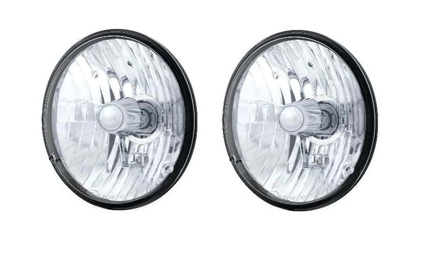 7 Inch Crystal Halogen H4 Headlight Pair for Cars Trucks (2009–2018)