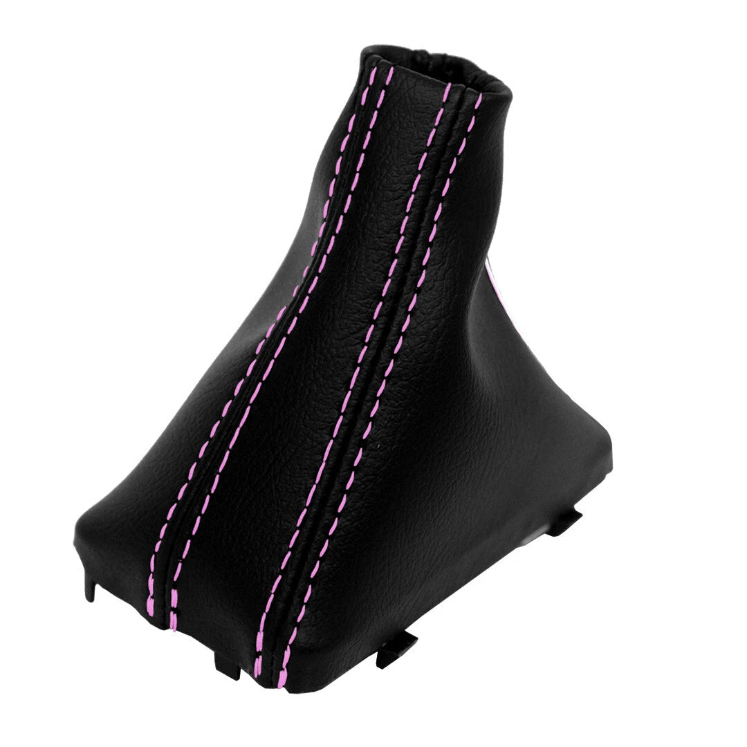 Automatic Shift Boot for Audi Q5 (2009–2017) - Leather Synthetic, Pink Stitch